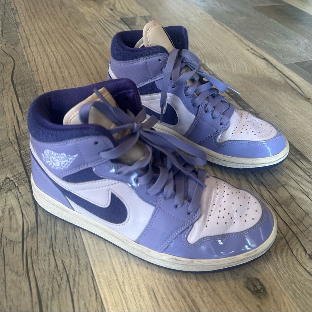 Nike High-Top Sneakers in Lavender and Deep Purple